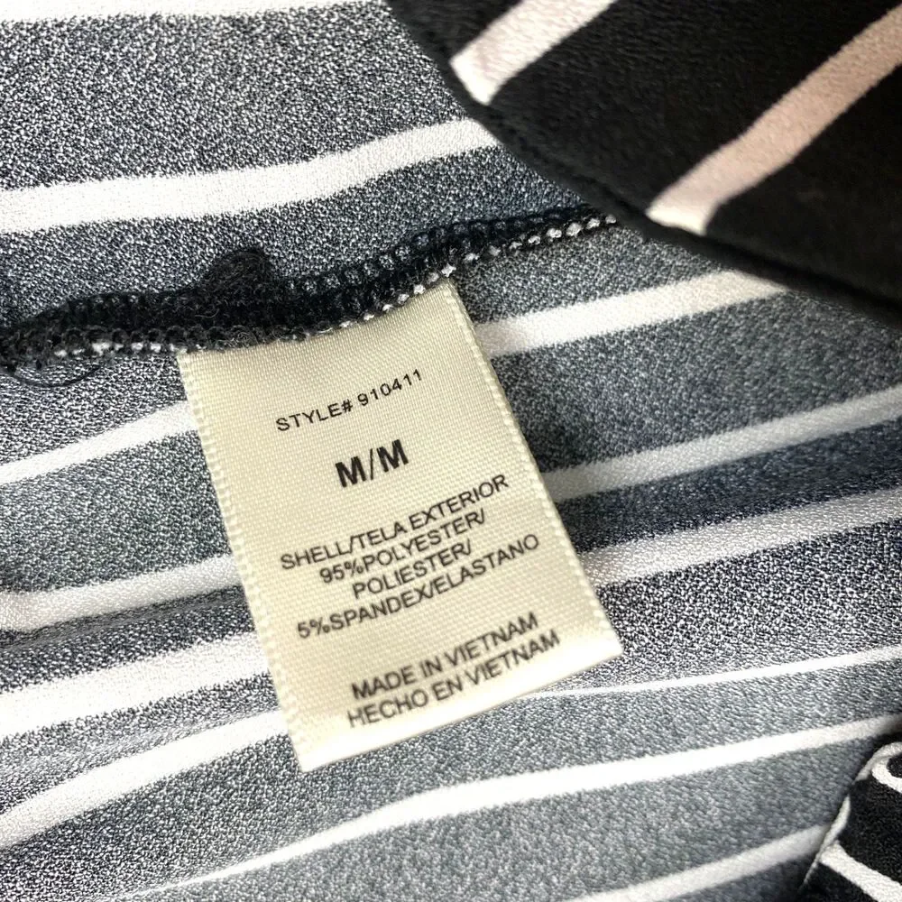 Have Los Angeles Black Shorts White Strips Med Grunge Punk Preppy Travel Resort